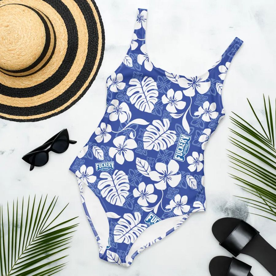 Fuckery Offroad Ladies Hawaiian Swinsuit - Blue product image (11)