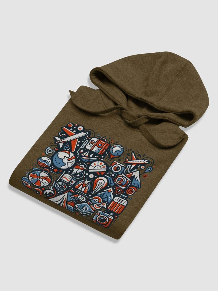 Cotton Heritage Unisex Premium Hoodie | AI Design about travel product image (1)