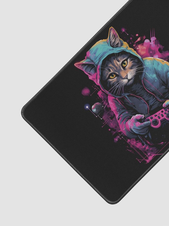 Gamer Cat Desk Mat product image (2)