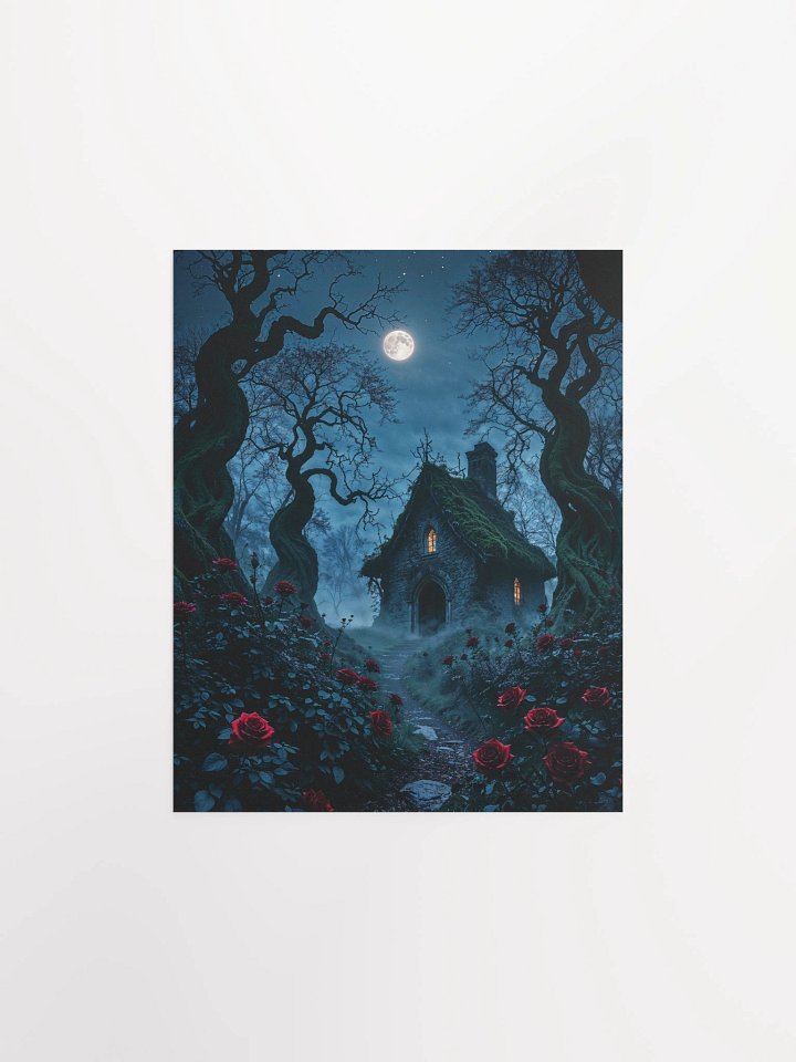 The Cottage Beneath the Moon Matte Poster product image (1)