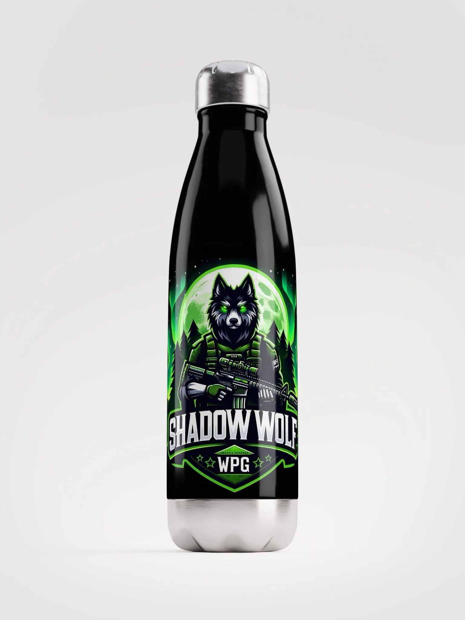 Shadow Wolf Stainless Steel Water Bottle product image (1)