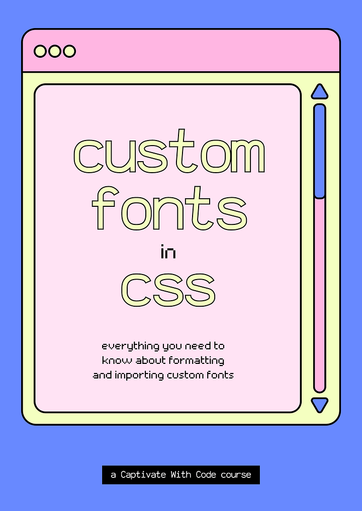 Custom Fonts in CSS Course product image (1)