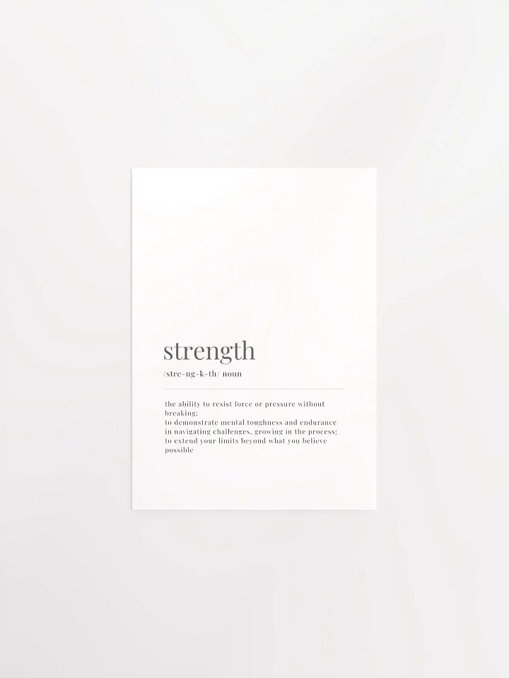Strength Definition Poster Print product image (1)