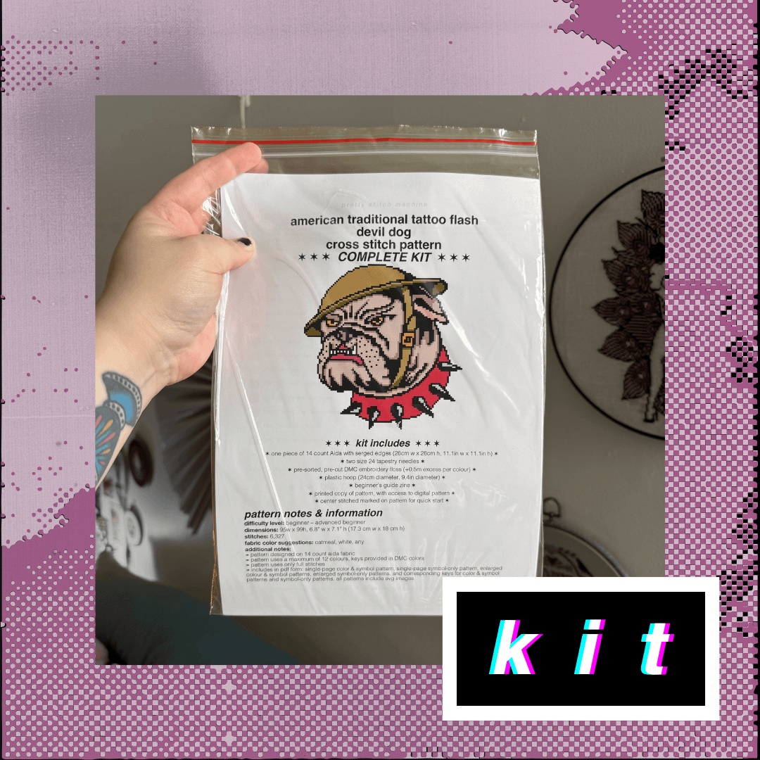 Devil Dawg Complete Cross Stitch Kit product image (1)