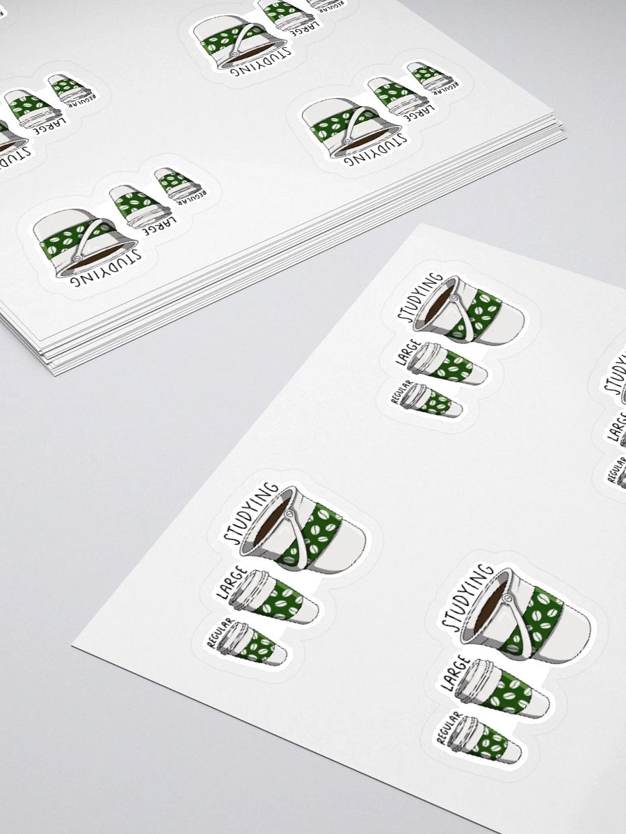 Coffee Study Sticker (MEDIUM Sheet) product image (4)
