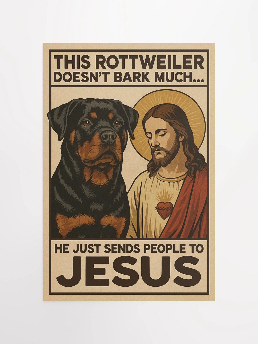 This Rottweiler Doesn’t Bark Much… He Just Sends People to Jesus. product image (11)