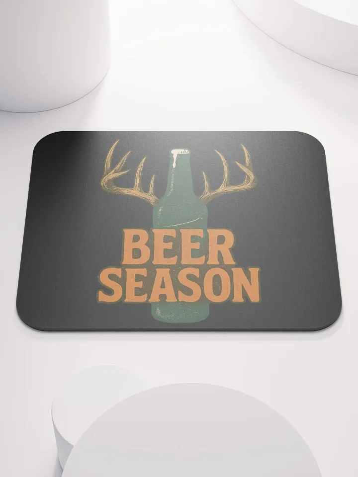 Beer Season Mouse Pad – Funny Vintage Outdoor Desk Decor product image (1)