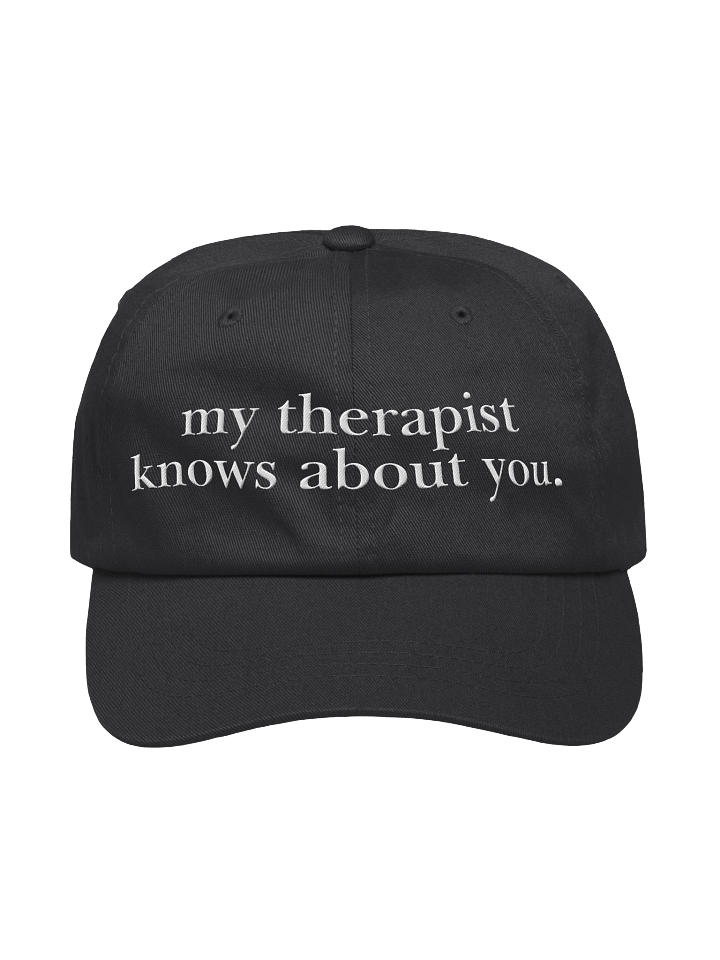 My Therapist Knows Dad Hat (Black) product image (1)
