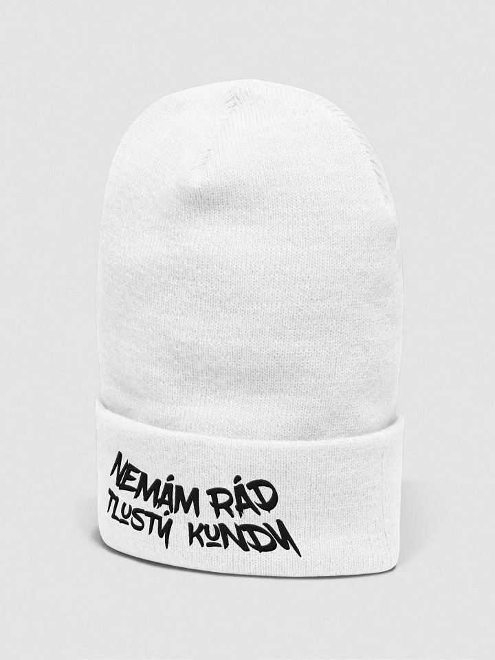nemam rad beanie white product image (2)