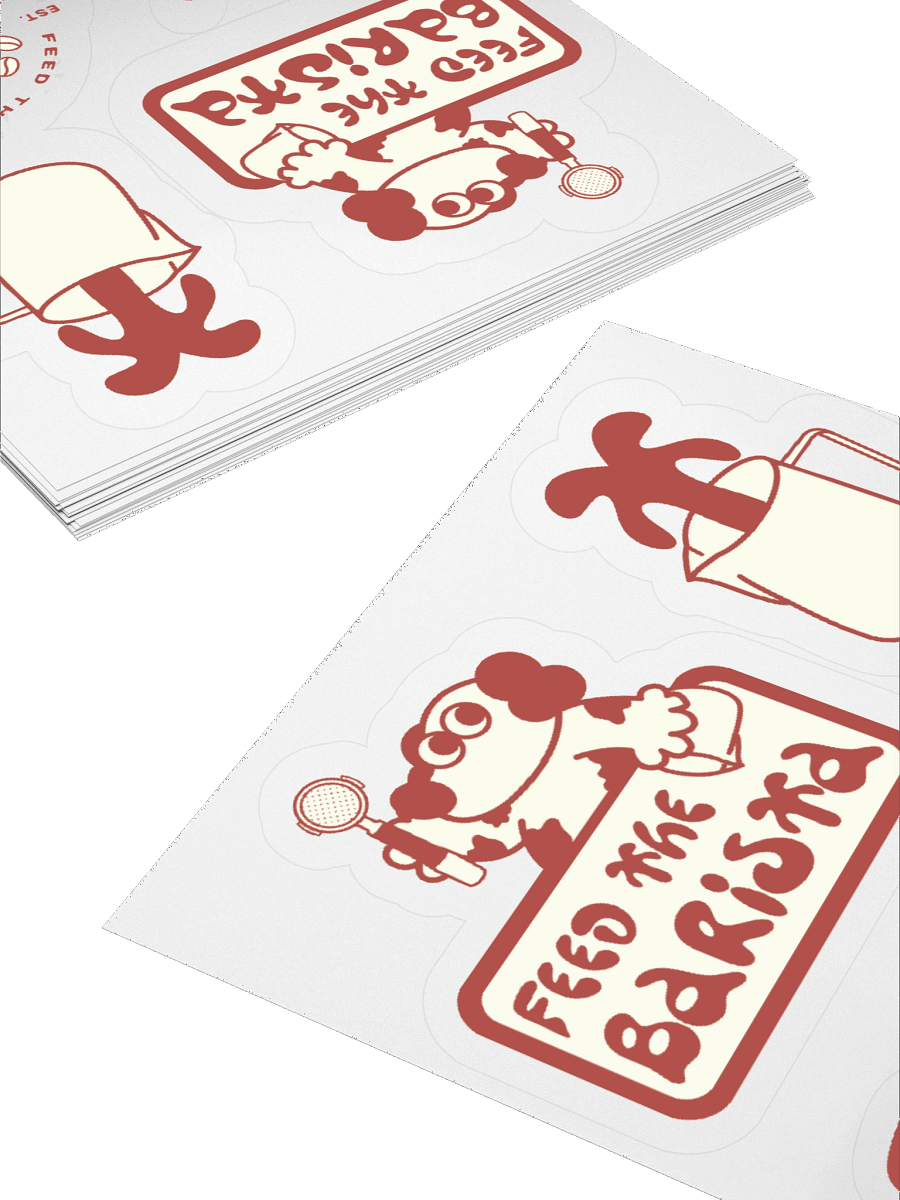 Feed the Barista sticker sheet 2 product image (12)