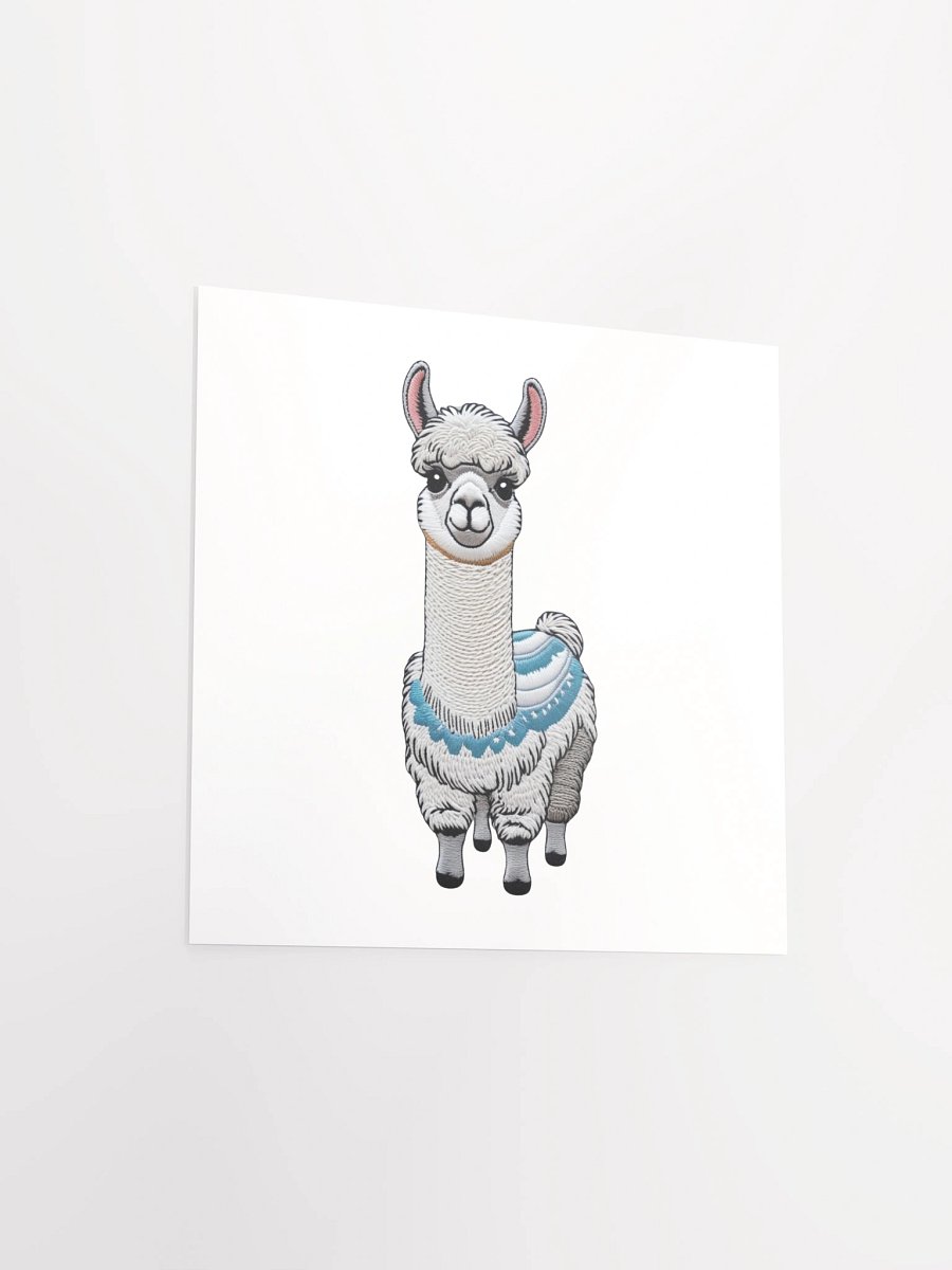Llama Love Embroidered Patch Poster product image (9)