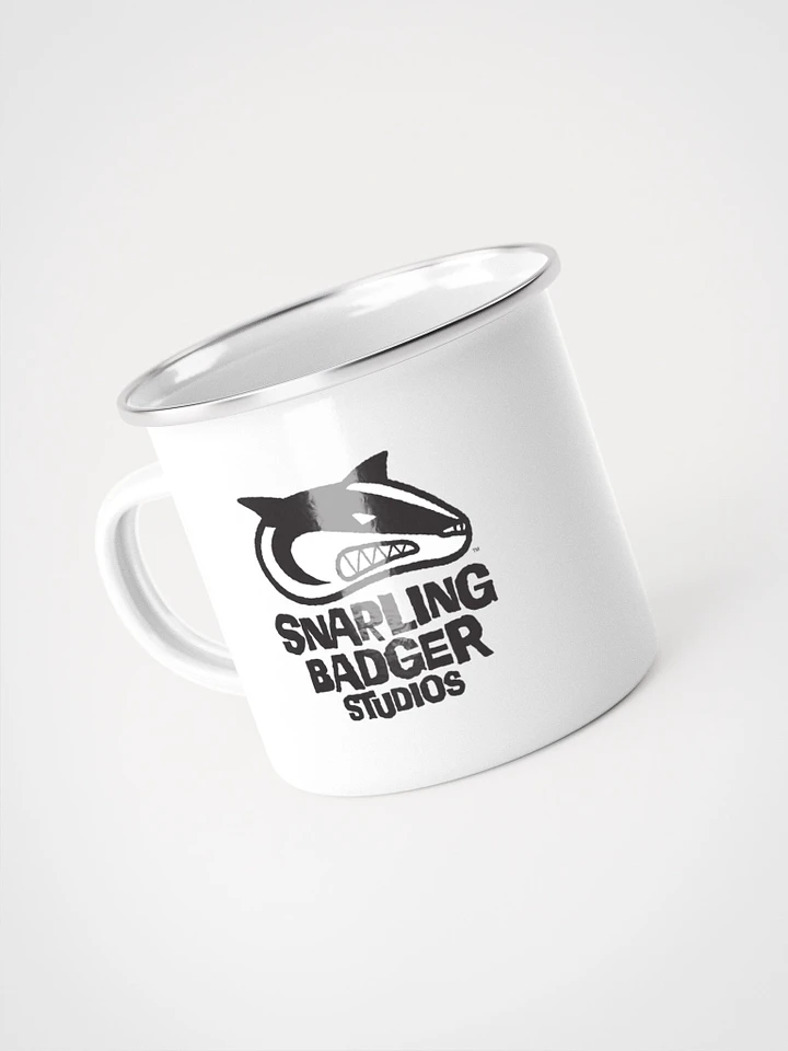 Snarling Badger Studios logo mug - metal product image (1)