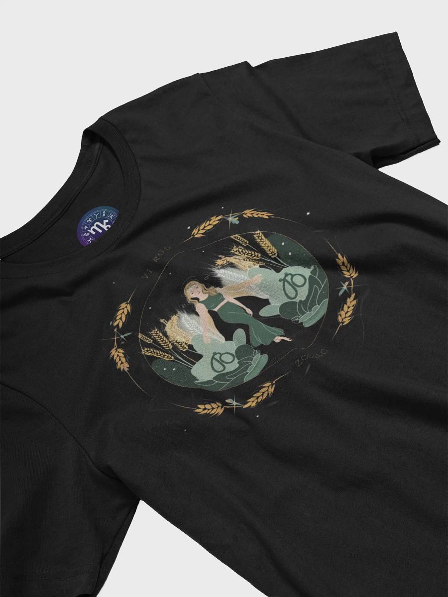 Virgo Zodiac Unisex T-Shirt - Supersoft Cotton with Unique Astrology Design product image (5)
