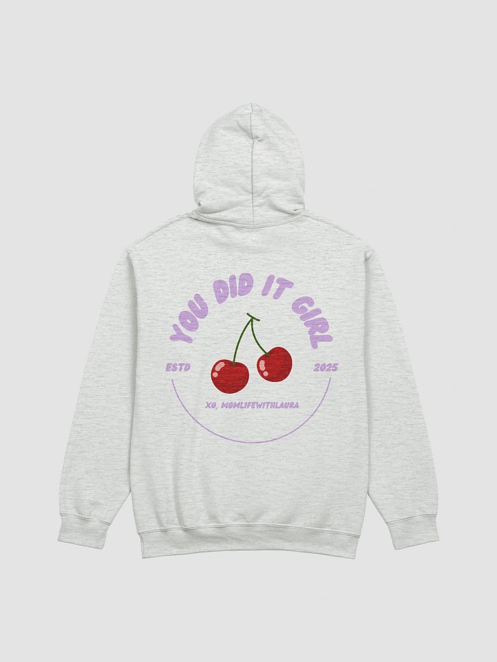 You Did it Girl Cherries Hoodie - Lilac/Grey product image (2)