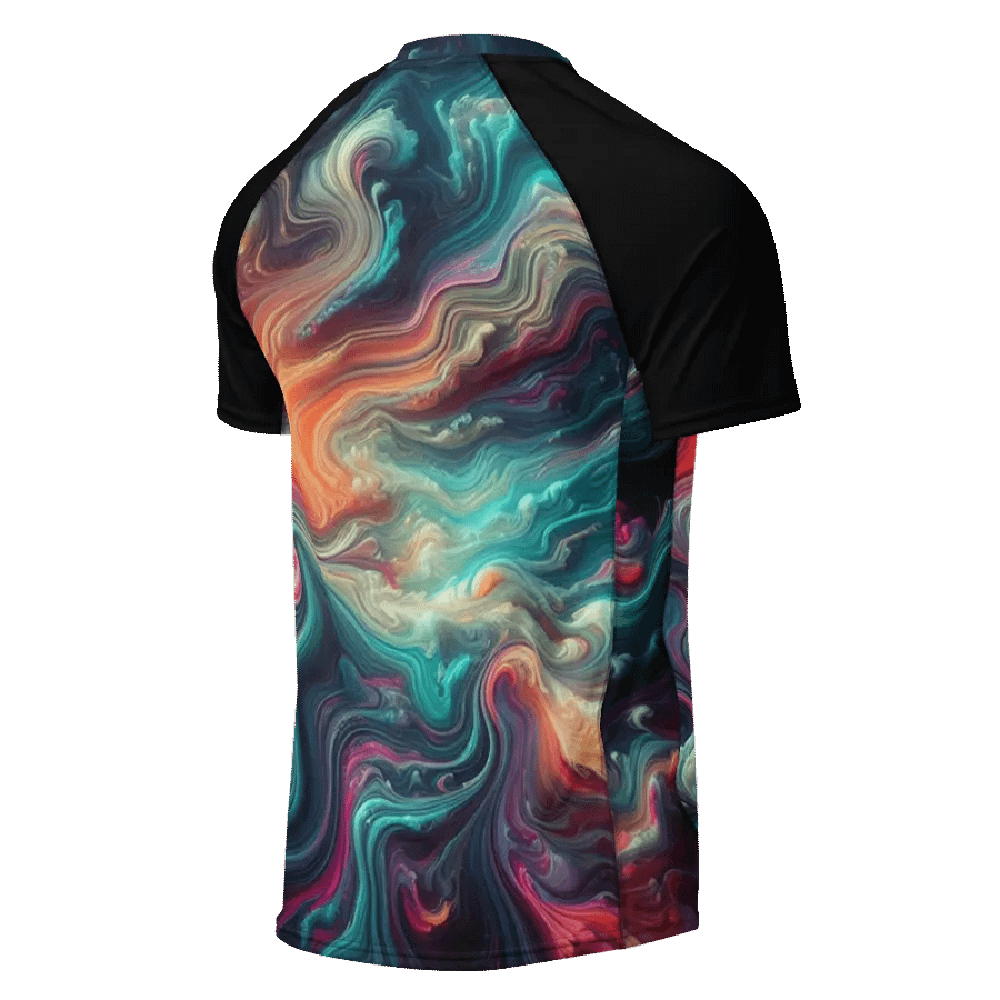 Ethereal Flow Men's Rash Guard | Ai Design product image (2)