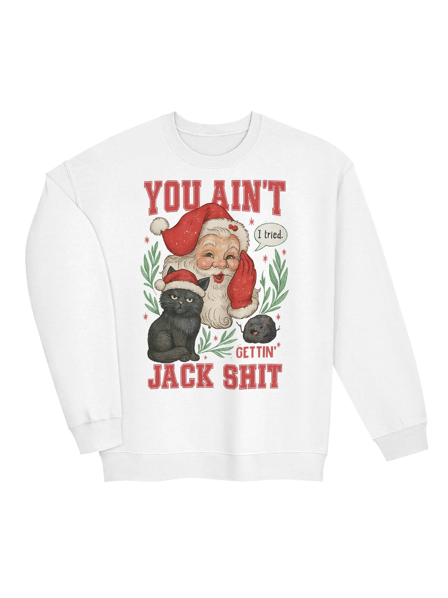 'Festive Sarcastic Santa' Crewneck Sweatshirt product image (35)