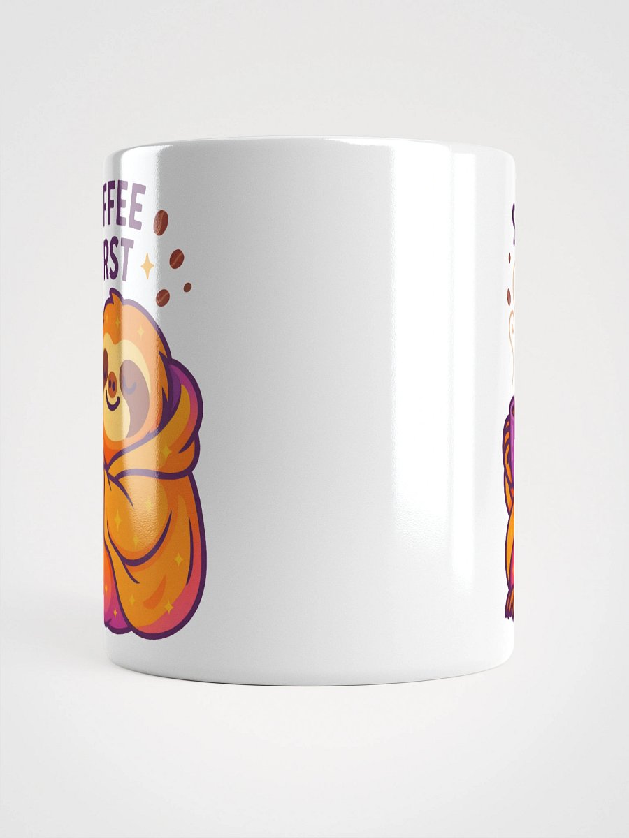 Sloffee First Coffee Mug – Funny Sloth Coffee Cup for Slow Starts and Cozy Moments product image (5)