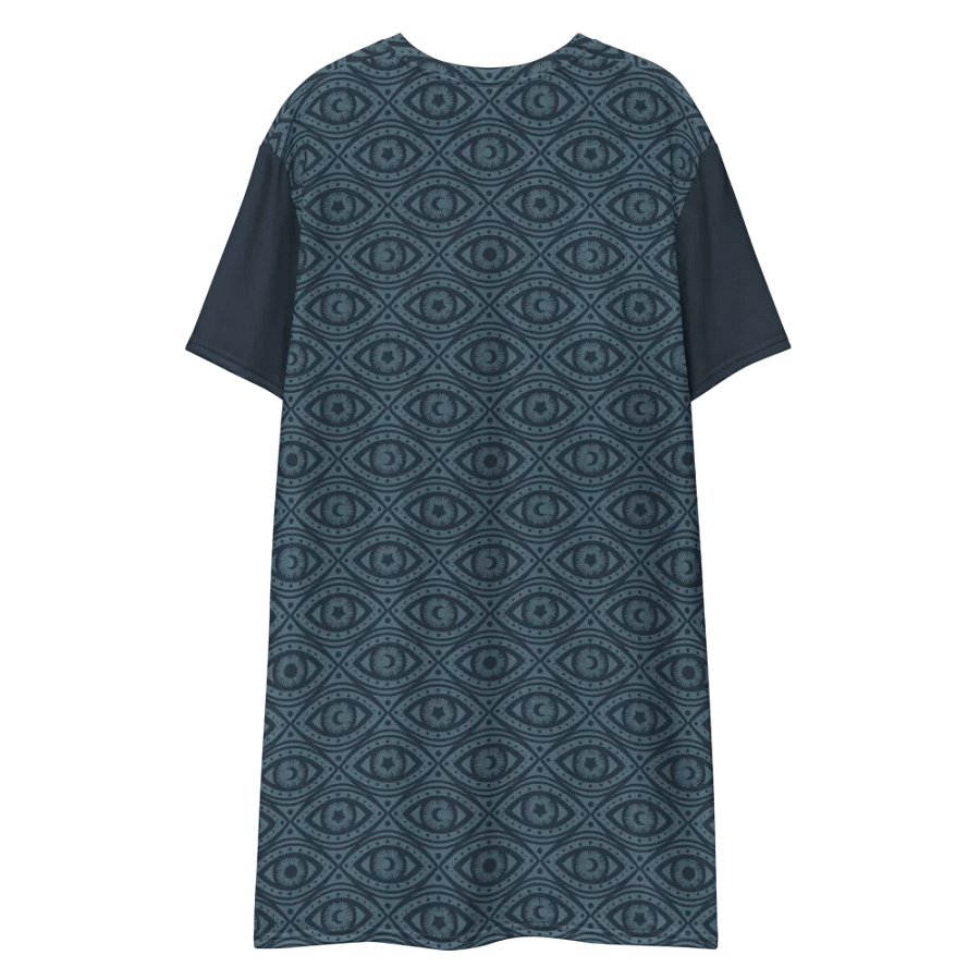 Boho Celestial Eyes Stars & Moons T-Shirt Dress product image (9)