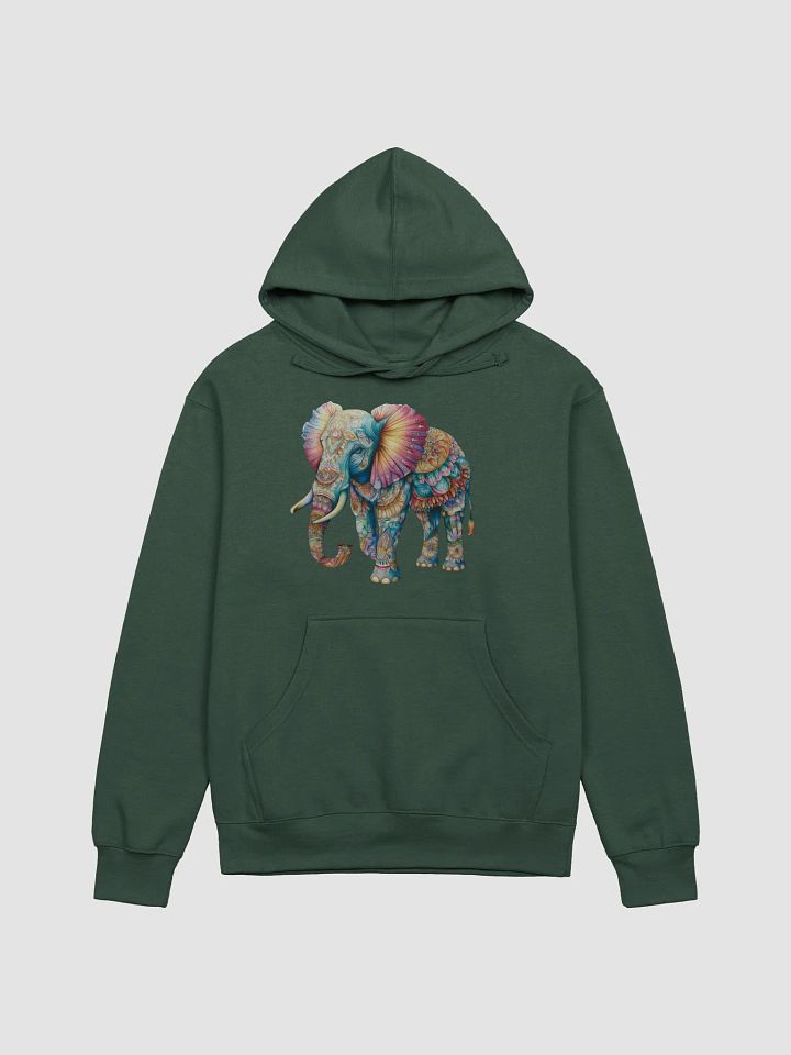 Vibrant Elephant Art Midweight Hoodie product image (2)