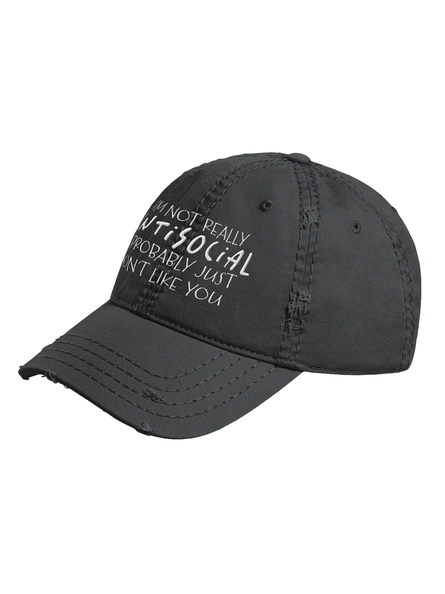 Savage Style: "Not Really Antisocial" Otto Distressed Dad Hat product image (6)