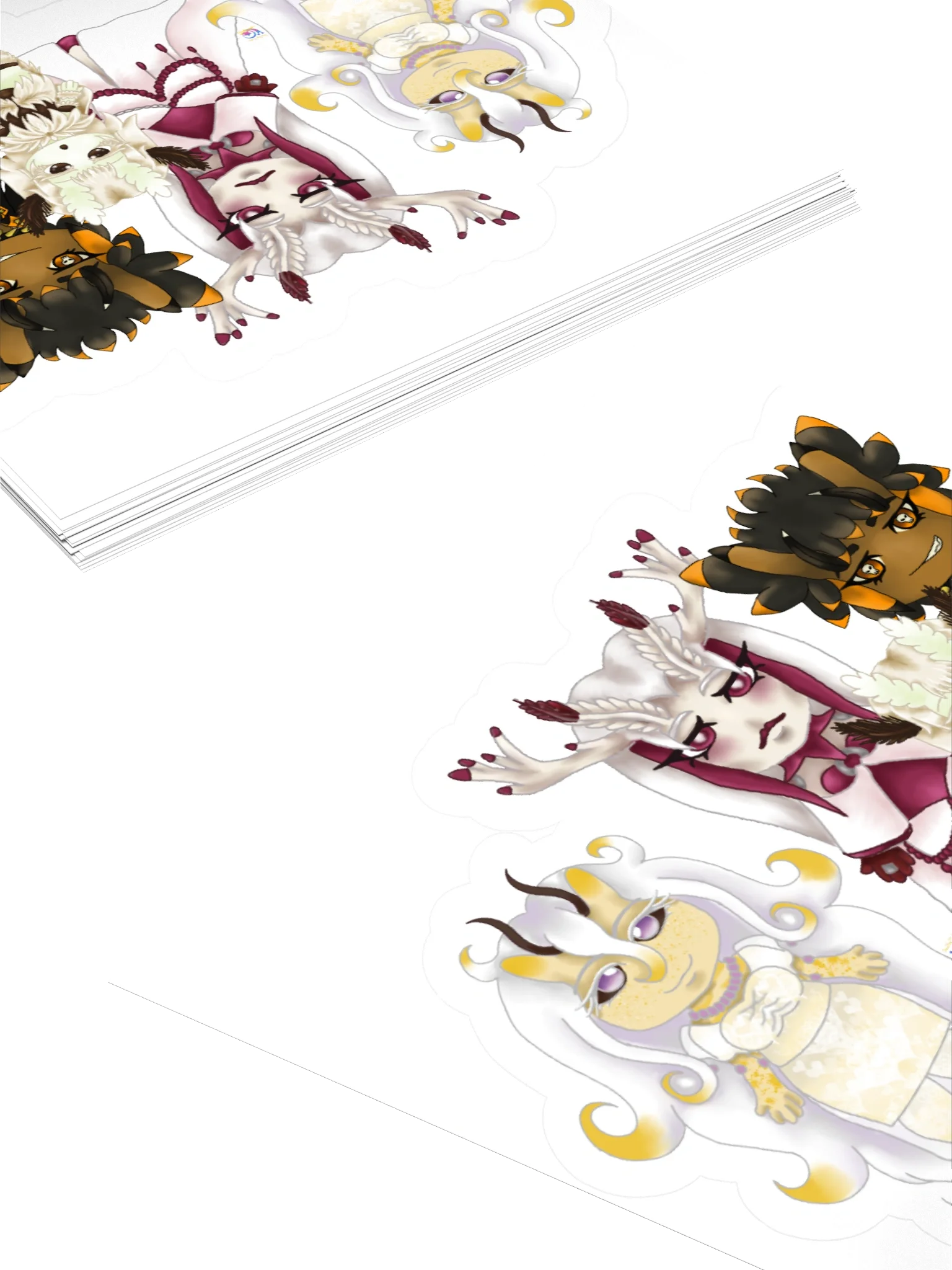 Supernatural Couple Chibi stickie product image (10)