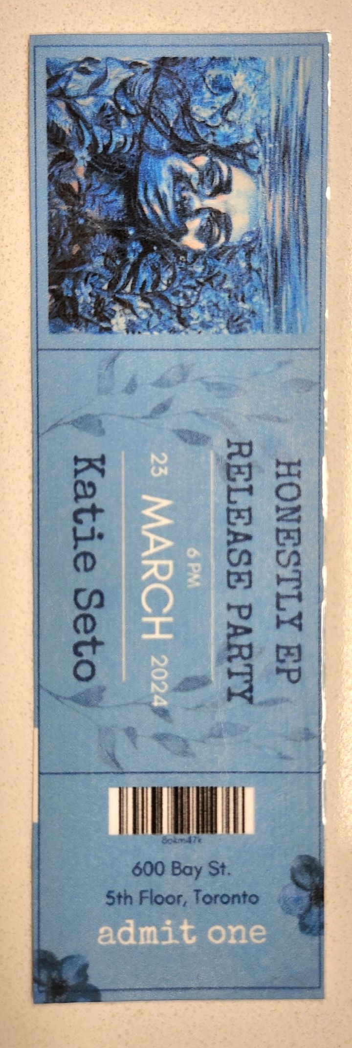 Honestly EP Ticket Bookmark product image (1)