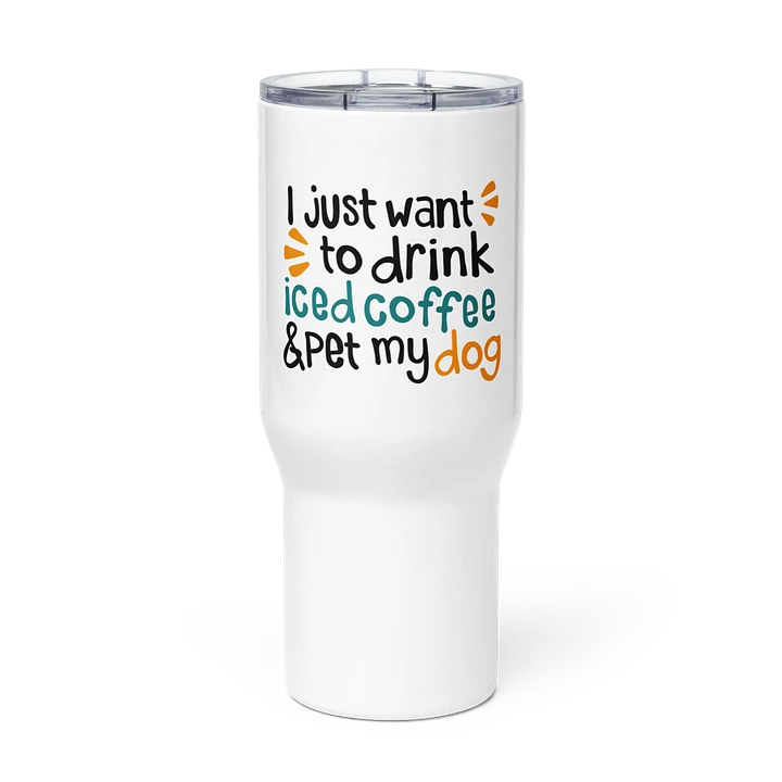 Iced Coffee & Dog - Travel Mug With a Handle product image (1)