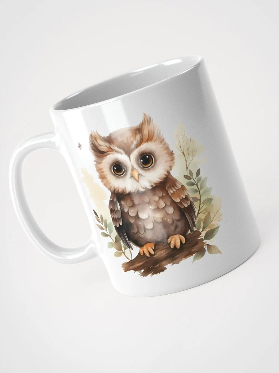 Whimsical Owls White Glossy Mug product image (1)