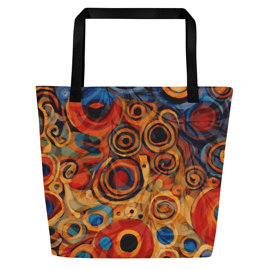 klimt inspired all over print tote for arty men and ladies product image (2)