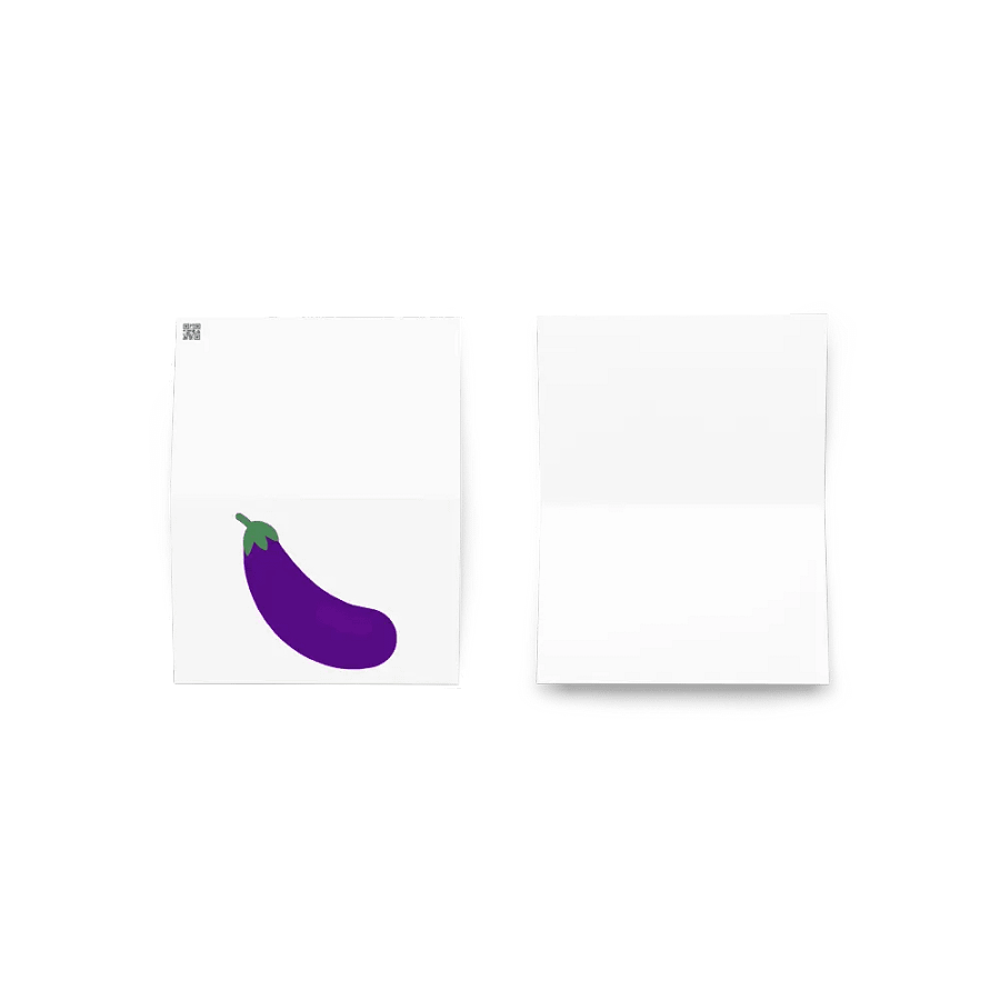 I Love Eggplant Greeting Card product image (5)