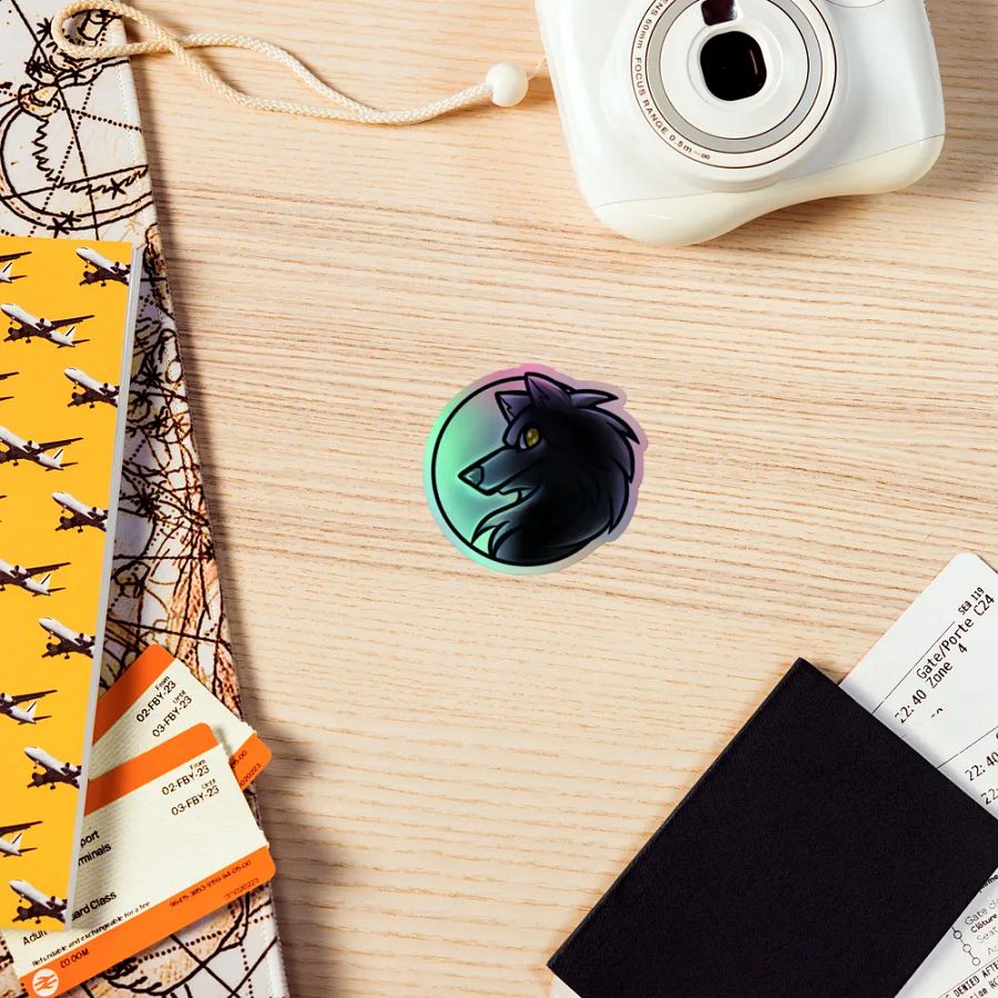 Lone Wolf Holographic Sticker Set product image (7)