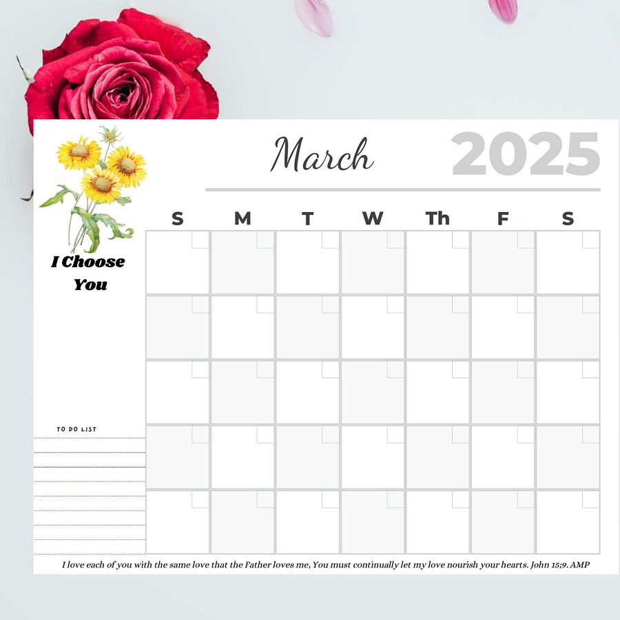 2025 Printable Blessing Calendar product image (4)