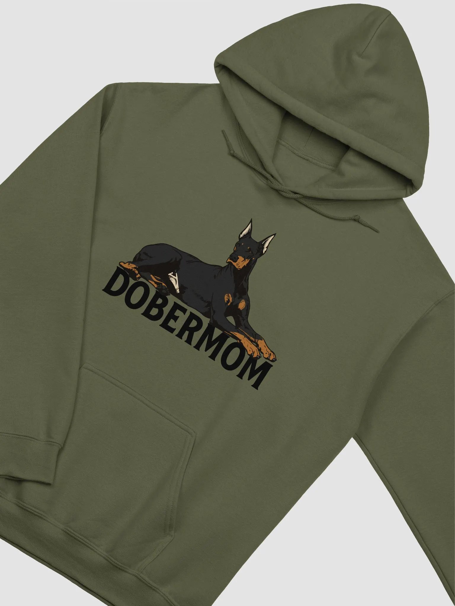 Dobermom Hooded Sweatshirt of a Doberman | Funny Hoodie for Doberman Moms product image (17)