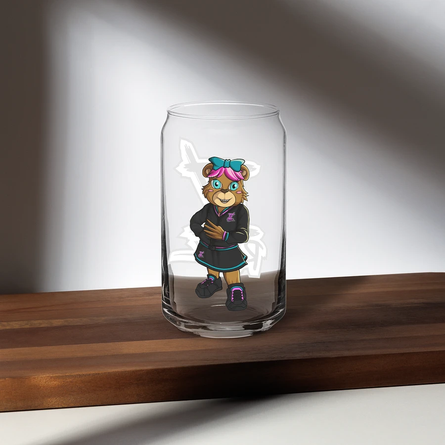 Standing Girl Bear Glass Can product image (7)