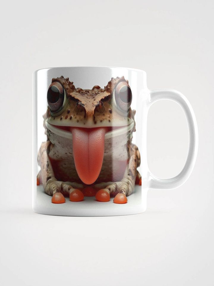 Rude Toad #Humorous Glossy Mug - White product image (1)