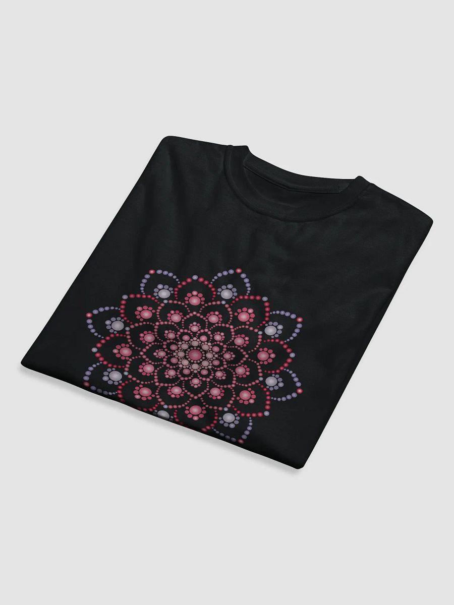 Purple and Pink Dot Mandala Unisex Organic T-Shirt product image (8)