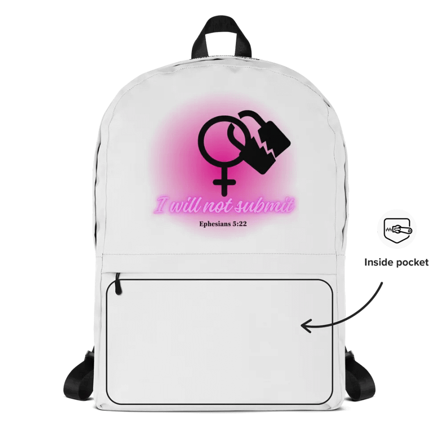 I Will Not Submit Backpack product image (12)