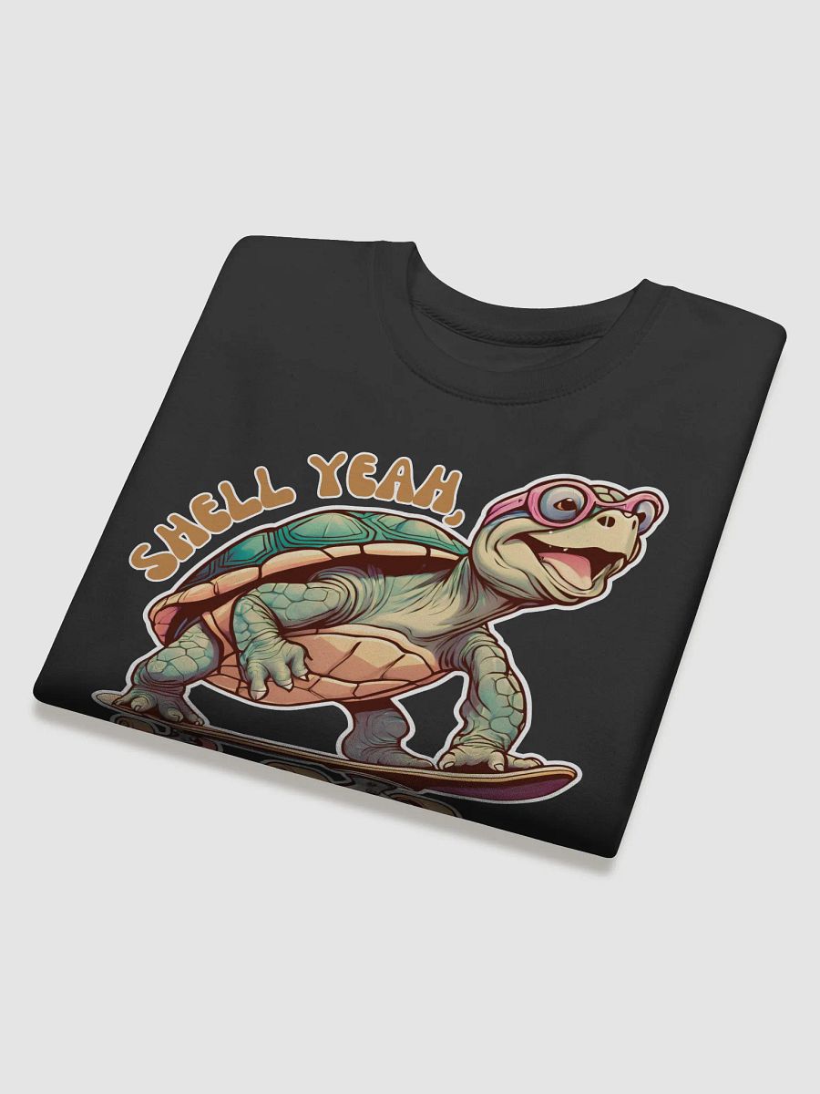 Shell Yeah, I Skate! Funny Turtle Skater Sweatshirt product image (4)
