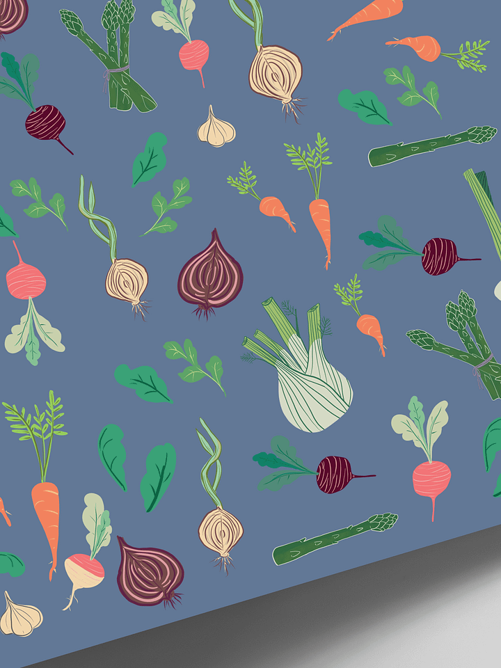 Summer Vegetable Patch Wrapping Paper product image (2)