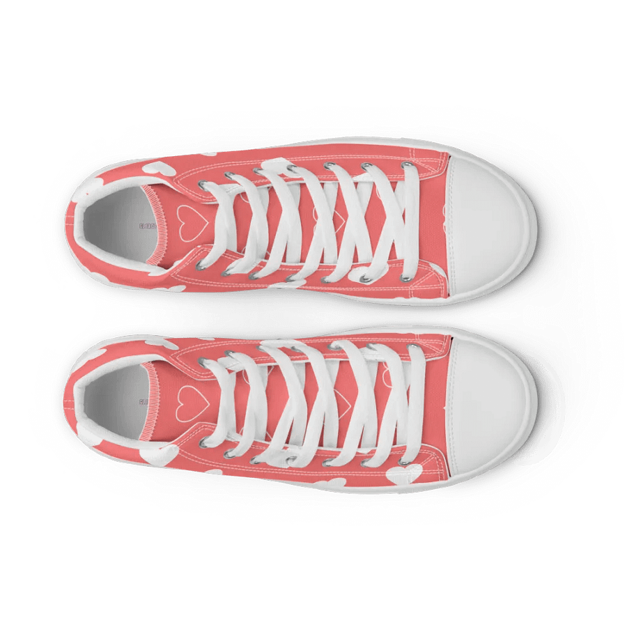 Lingling Kwong Valentine High Top Shoes (Pale Red) product image (24)
