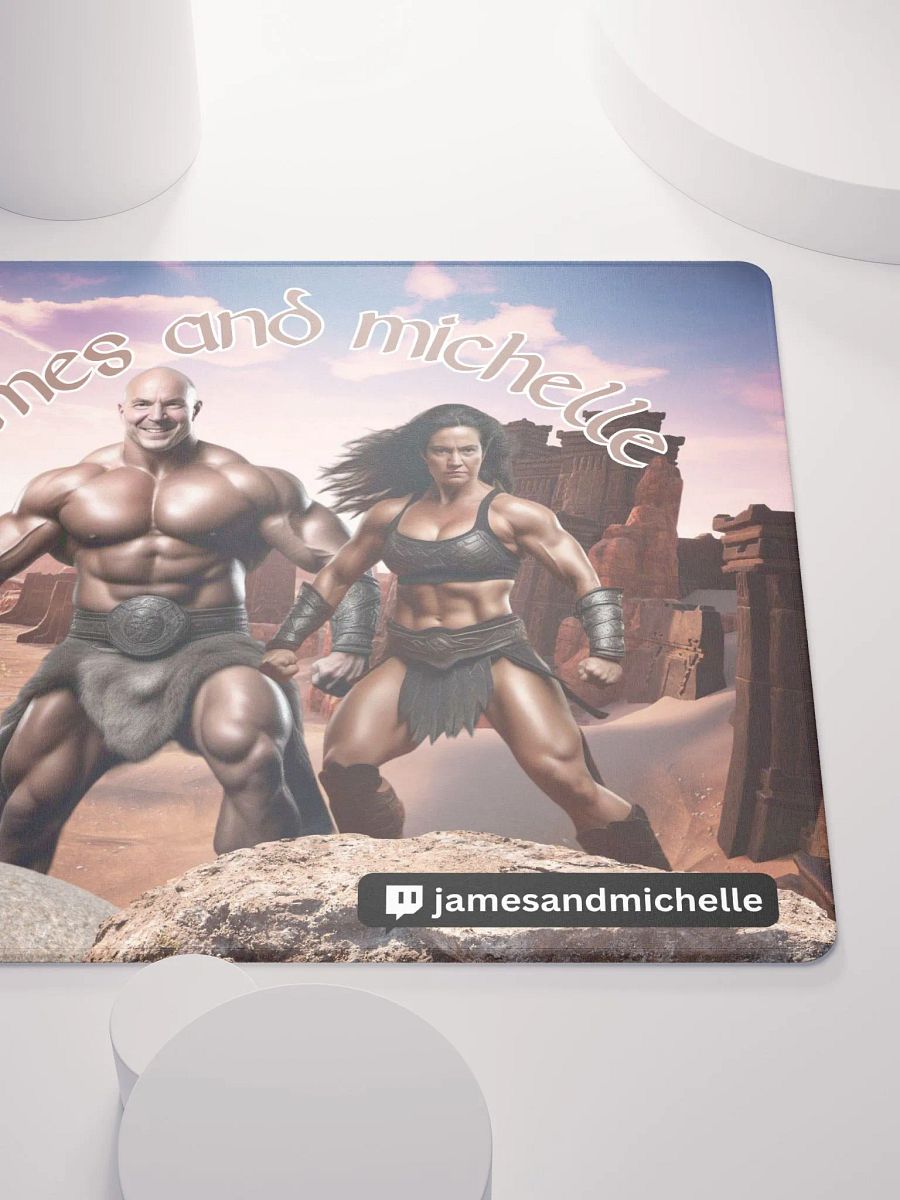 James and Michelle Exiles, Gaming Mouse Pad 18″×16″ product image (5)