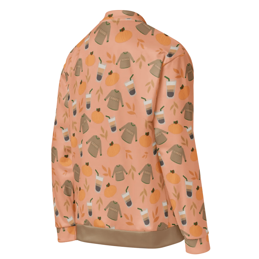 Cozy Fall Sweater Patterned Bomber Jacket product image (5)