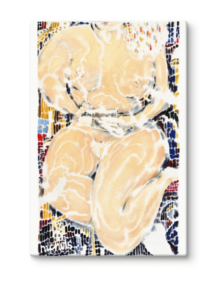 Woman Writer (1988) on canvas (32" x 48") product image (2)