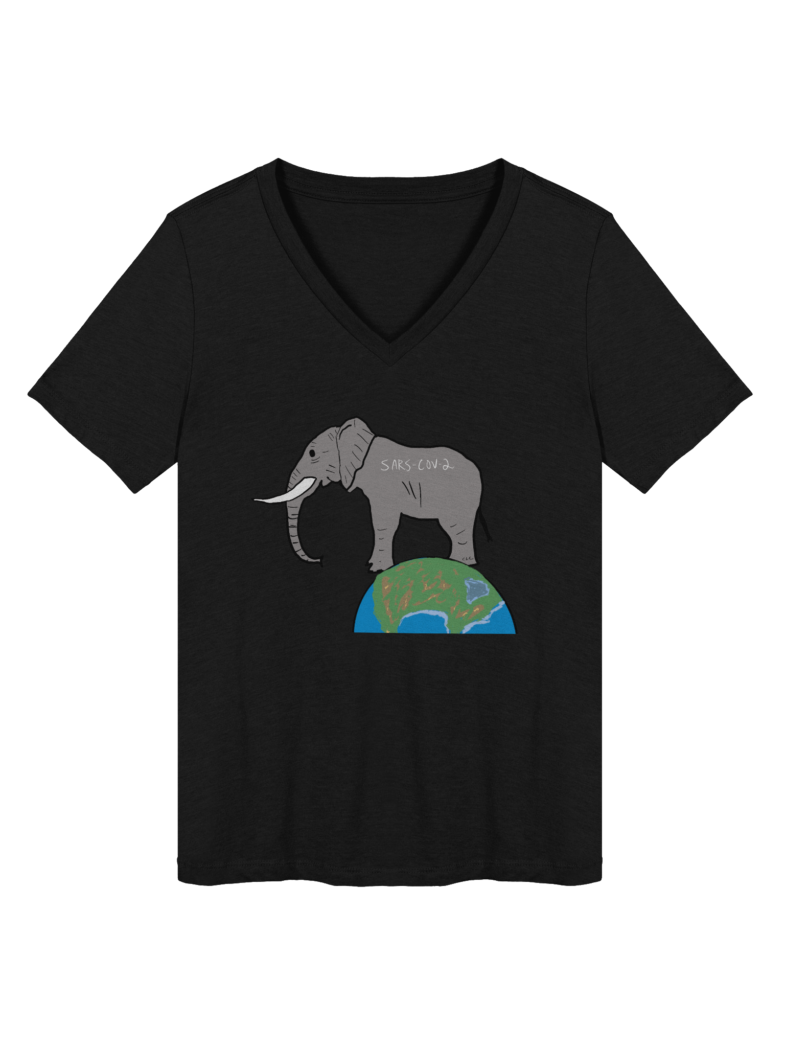 Elephant In The Room v-neck tee product image (1)