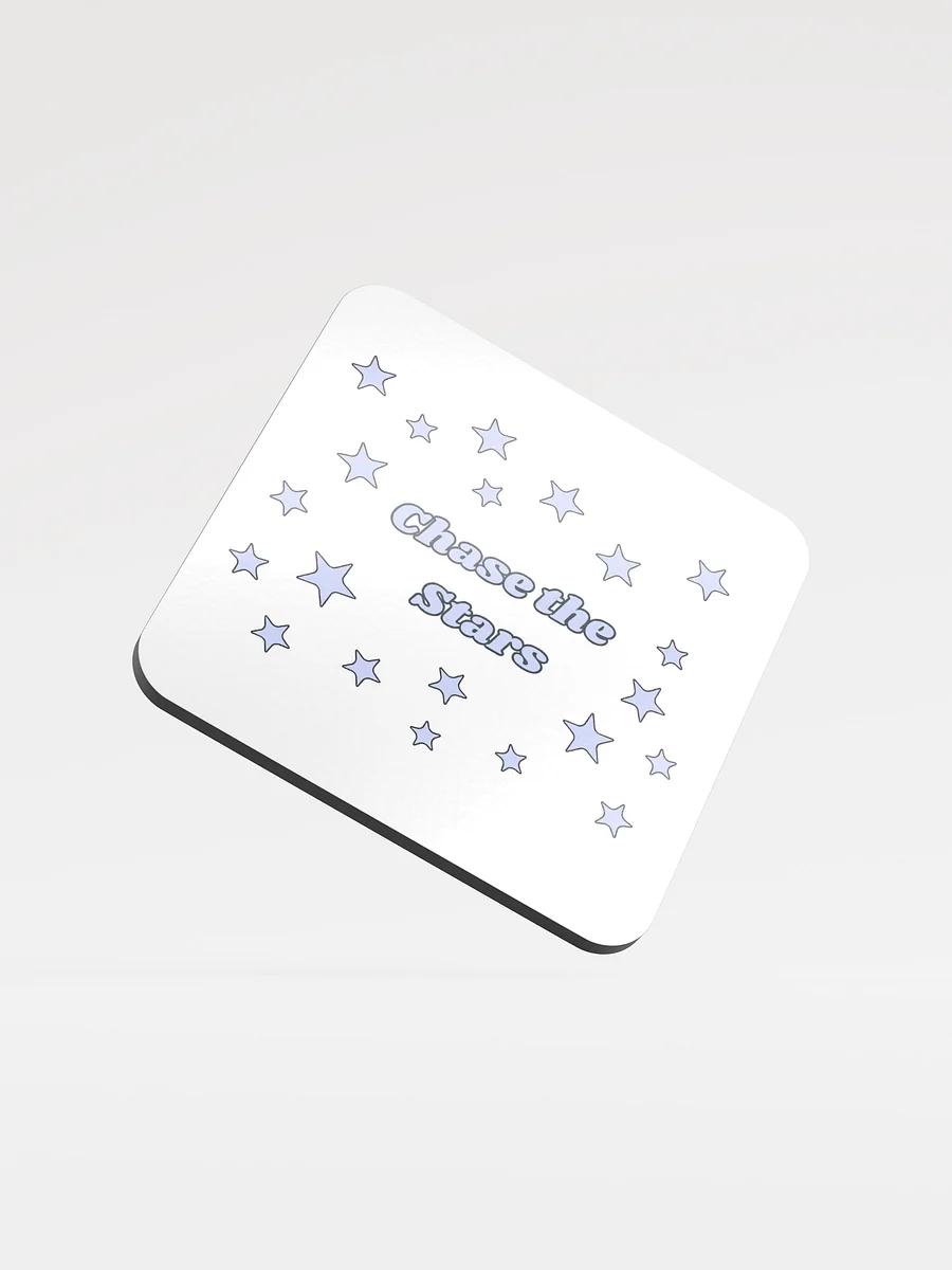 Chase the Stars Glossed Cork Coaster product image (1)