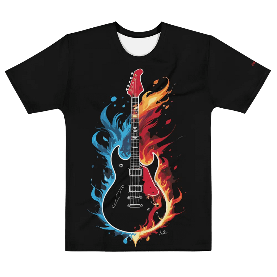 Fire and Water Guitar - Print Tee product image (5)