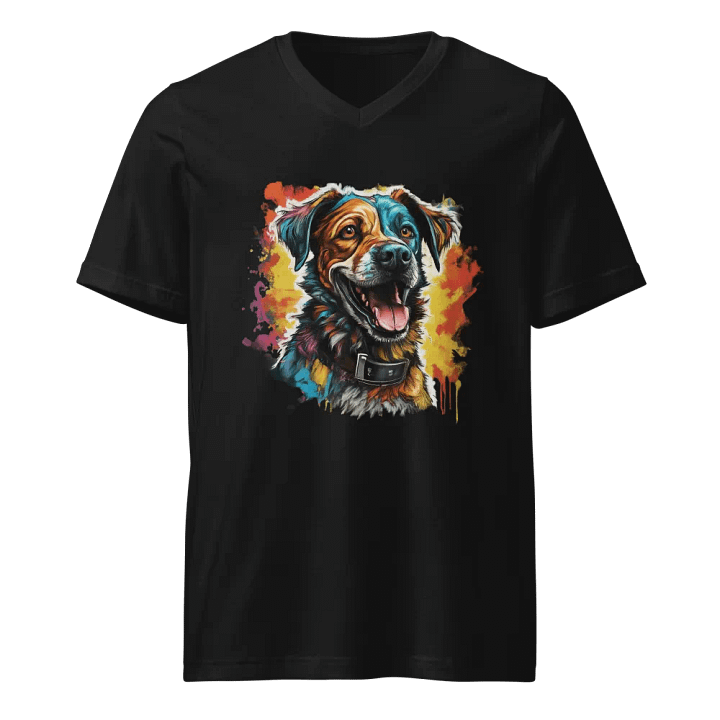 Joyful Pup Splash V-Neck Tee product image (1)