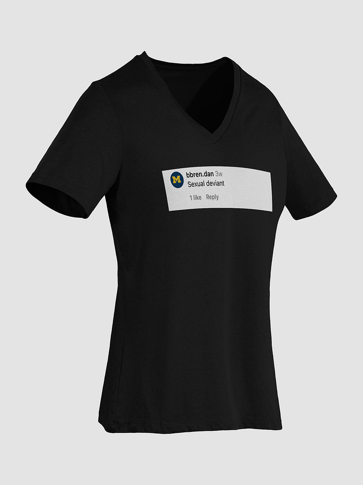 Sexual Deviant Comment Relaxed V-Neck Tee product image (6)