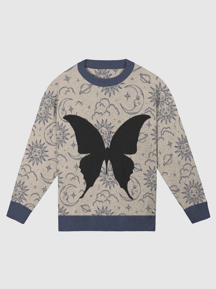 Butterfly Knitted Crewneck Sweater Relaxed Fit product image (1)