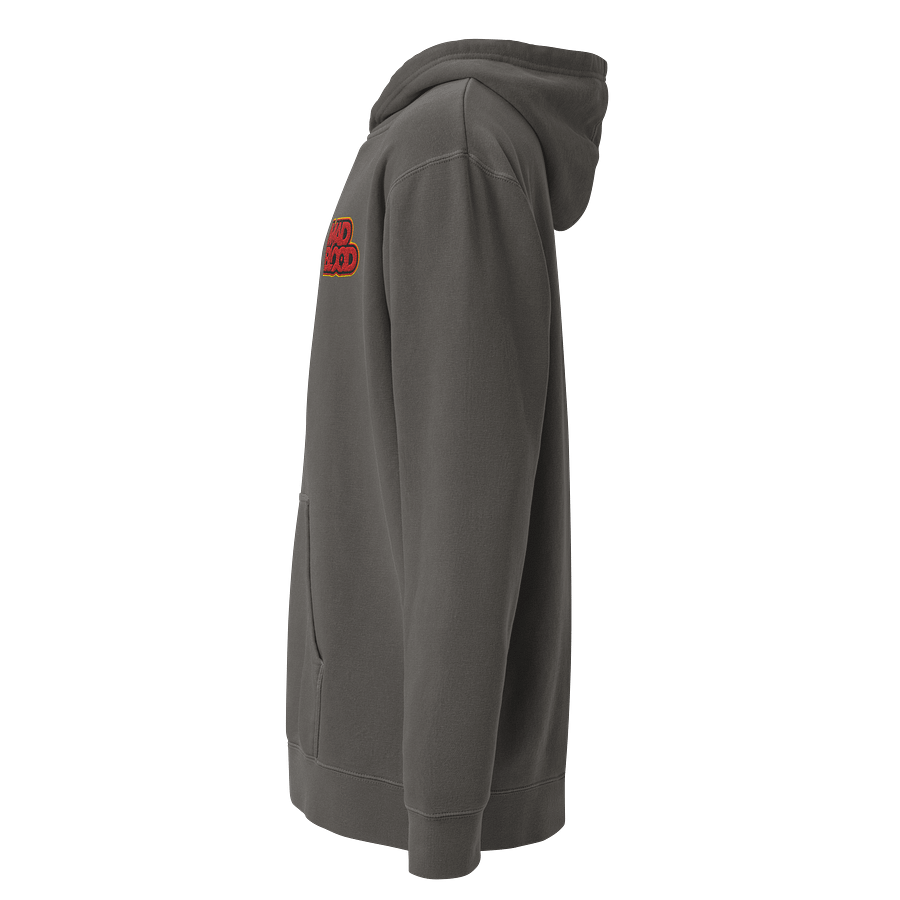 Mad Blood Logo Pigment Dyed Hoodie (Stitched Logo) product image (6)